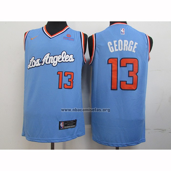 Camiseta Los Angeles Clippers Paul George NO 13 2019-20 Azul